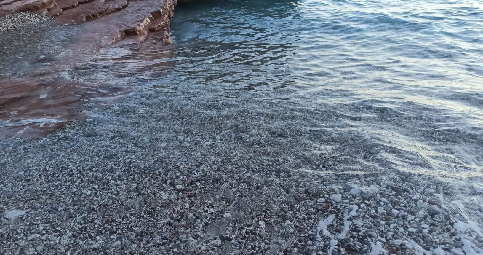 Beautiful transparent sea Crvena Glavica Beach