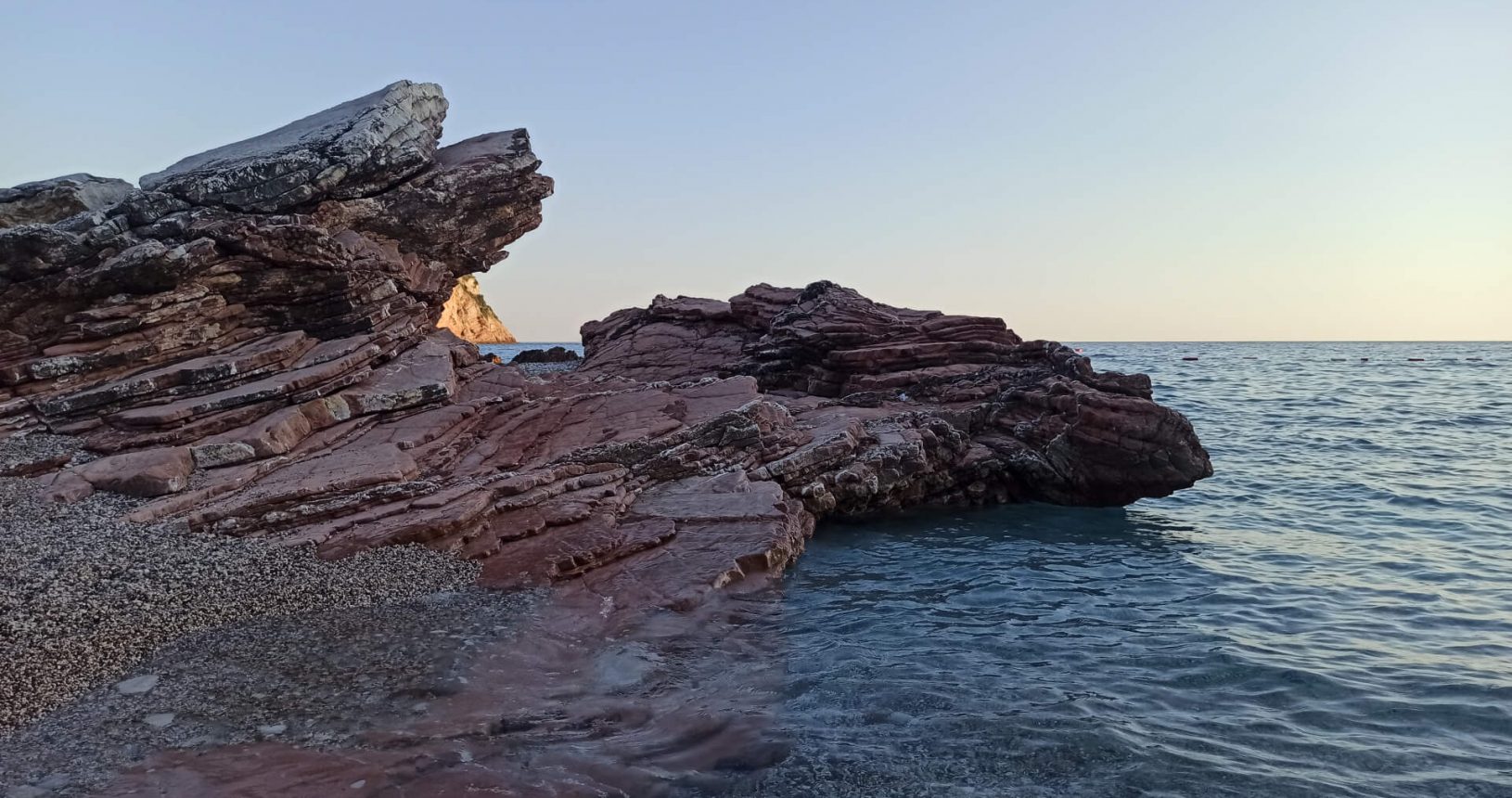 Very beautiful red rock of Crvena Glavica Beach