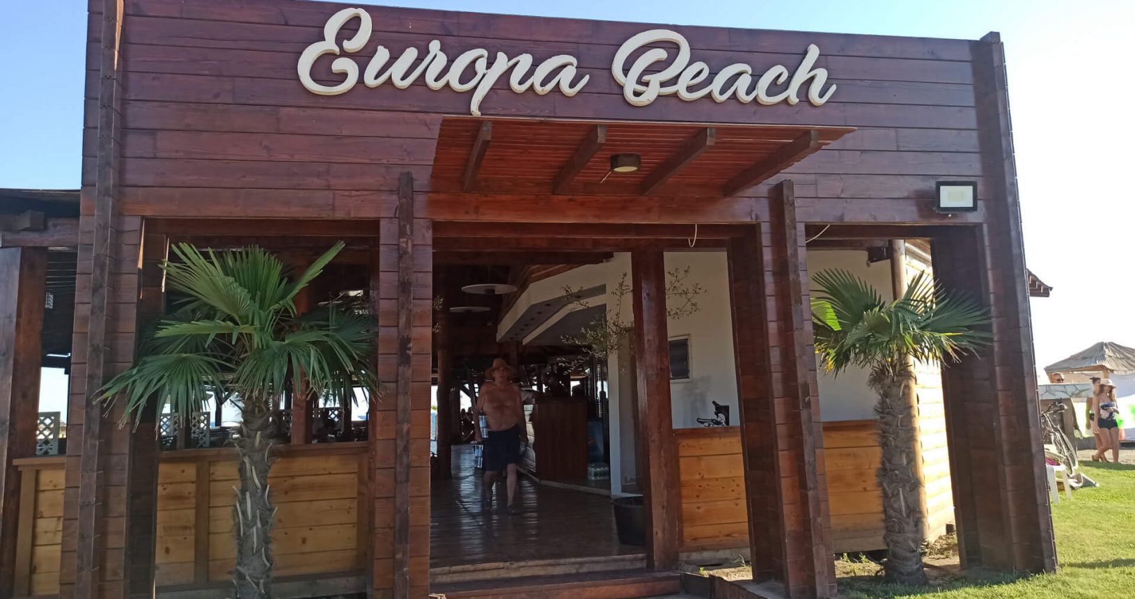 Europa Beach bar entrance