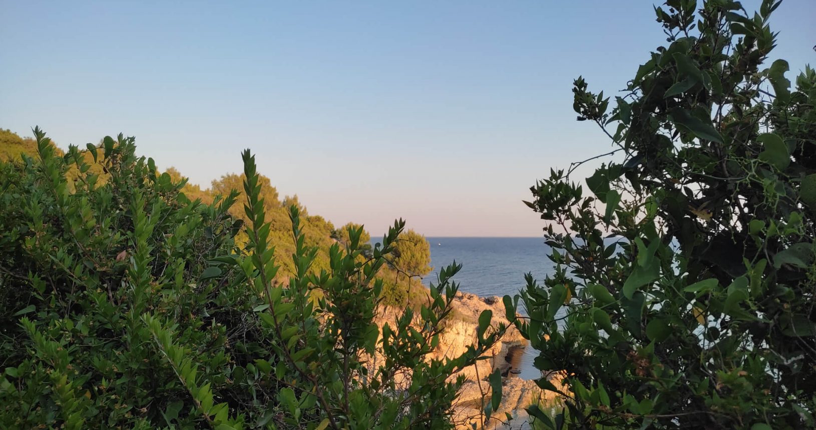 From behind the trees at Ulcinj hiking trail