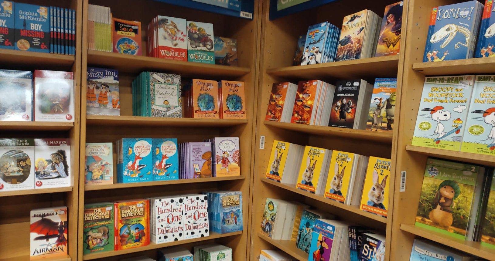 Books for children at book fair on Logos Hope